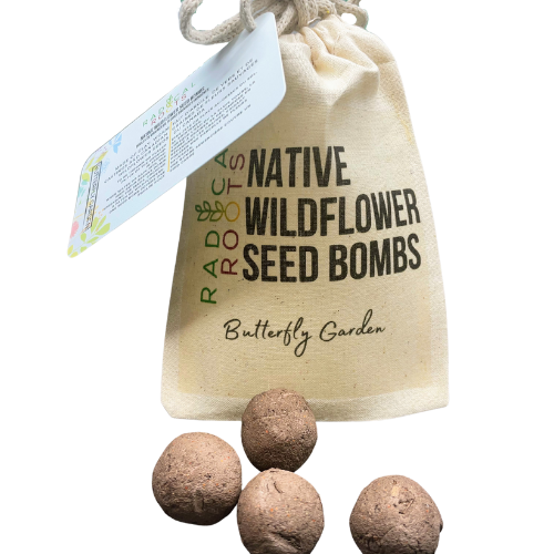 Alberta-Ontario Native: Butterfly Garden Seed Bombs: Small (4 seed bombs per bag)