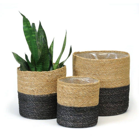 Plant Basket 50/50 Natural Black