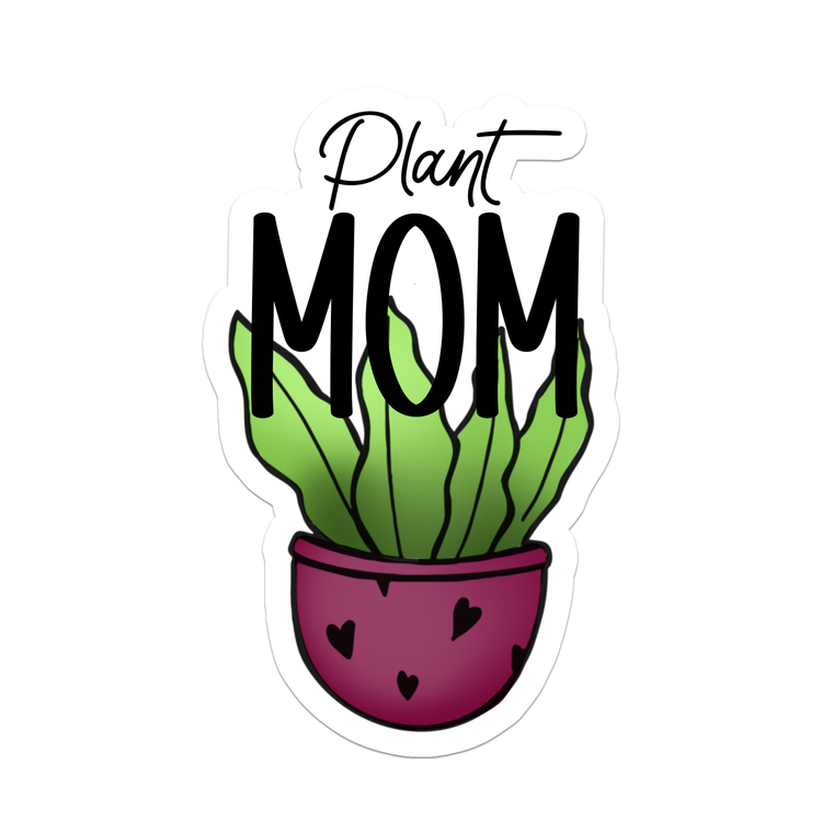 Plant Mom Vinyl Sticker | 3": No